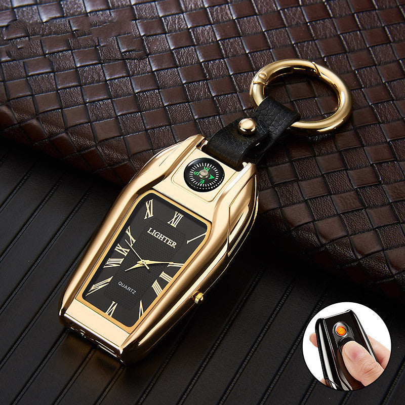 Lighter With Watch And Key Chain