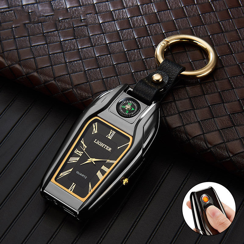 Lighter With Watch And Key Chain
