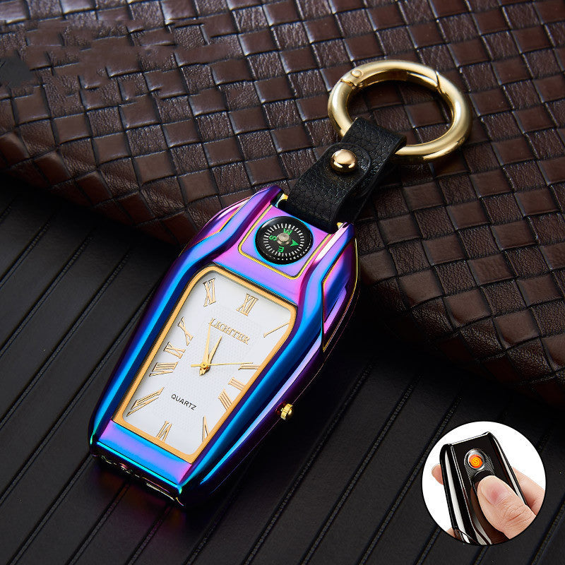 Lighter With Watch And Key Chain